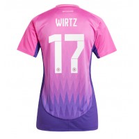 Camisa de Futebol Alemanha Florian Wirtz #17 Equipamento Secundário Mulheres Europeu 2024 Manga Curta